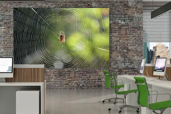 Auf Dibond geklebte Fotos behalten auch im Großformat maximale Schärfe.