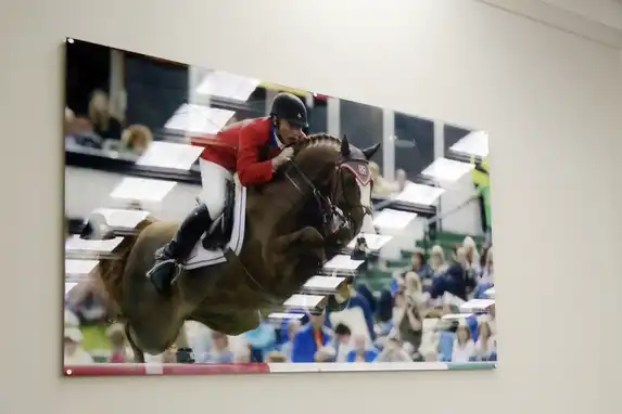 Großformatiges Plexiglasfoto.