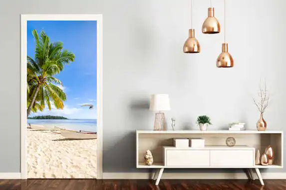 Türaufkleber als Wohnraumdeko.