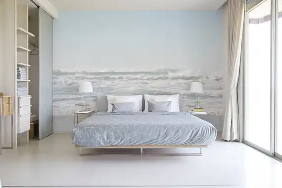 Wilde Wellen als Fototapete.